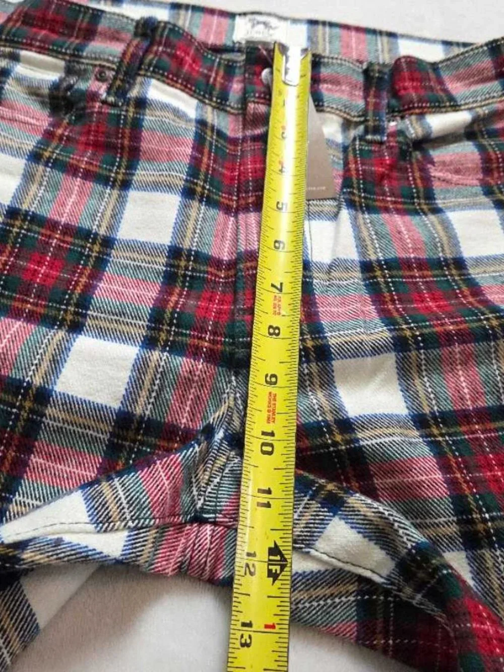 New 33x30 J.Crew classic 5-pocket twill pant in Christmas Stewart tartan plaid